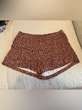 Old Navy Brown Leopard Print Athletic Shorts